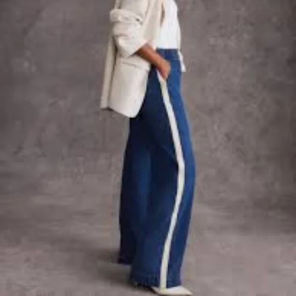 14-NWT HALARA FLEX LOW RISE WIDE LEG DRAWSTRING TRACK PANTS - Picture 3 of 3